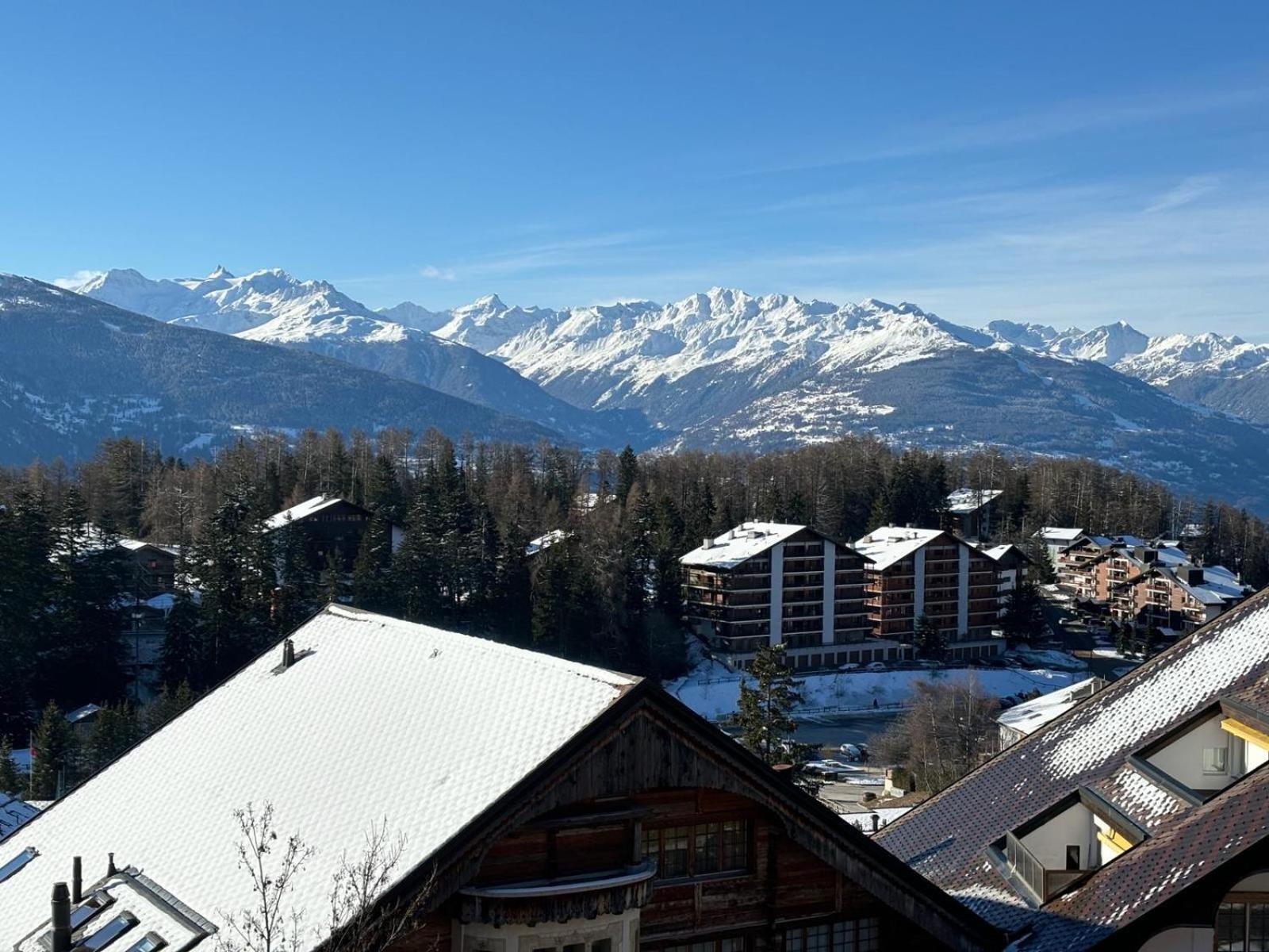Апартаменты L'Eperon Center Crans Wonderful View Экстерьер фото